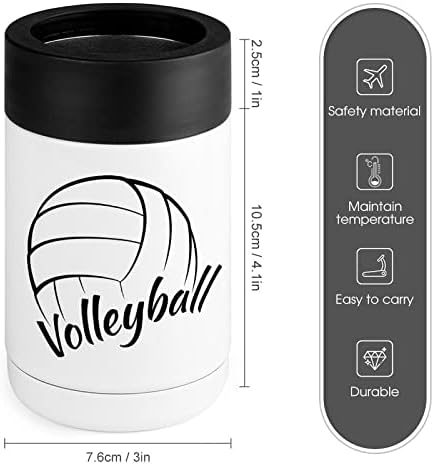 Охладител Love is Volleyball Cup От Неръждаема Стомана С Изолация За Консервени Кутии, Охладители, Държач за