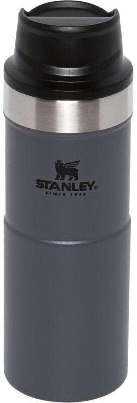 Чаша за пътуване Stanley Trigger Action 0,35 л / 12 унции на дървени въглища – Поддържа топлина в продължение