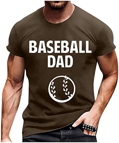 Мъжка тениска, Бейзболна Фланелка с писмото Принтом Татко, Ежедневна Риза в стил хип-Хоп С къс ръкав, Блузи