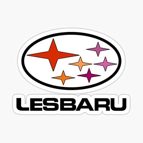 Lesbaru - Стикер с логото на автомобила Лесбийки - Графична стикер - Водоустойчив - Устойчив на избледняване