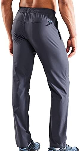 Мъжки леки панталони-участък Haimont за разходка, Улични бързо съхнещи Найлонови панталони с джобове с цип,