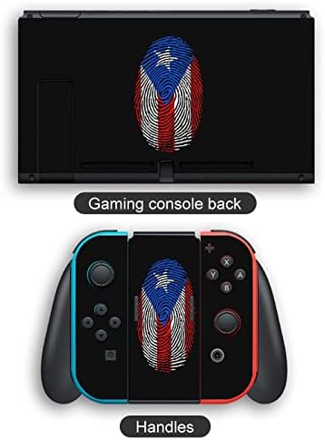 Флаг Пуерто Рико Пръст Термоаппликации Стикер на Кутията на Кожата Защитна Лицева панел за Nintendo Switch