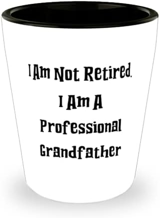 За многократна употреба дядо, не съм пенсионер. Аз съм Професионален Дядо, Елегантна Чаша На Ден на Баща си,