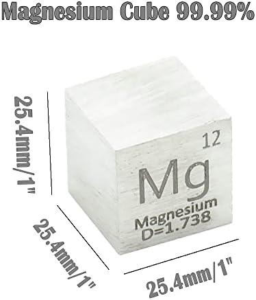 Куб Плътност на Магнезий 1е Голяма за микро-мъгла Цел Mg за Събиране на Периодичната таблица Отрепки Element
