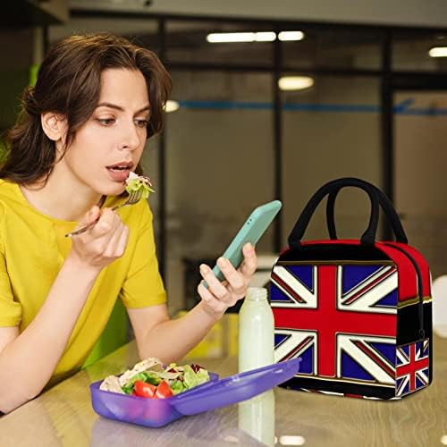Чанта за обяд GUEROTKR за Мъже, Изолиран Обяд-Бокс, Кутия за Обяд и за възрастни, С изображение на британския