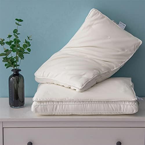Възглавници от естествена коприна с шарени XBWEI, възглавница за шията, Хотелска възглавница памет, възглавница памет здравословен сън (Цвят: E, Размер: Ниска възглавн
