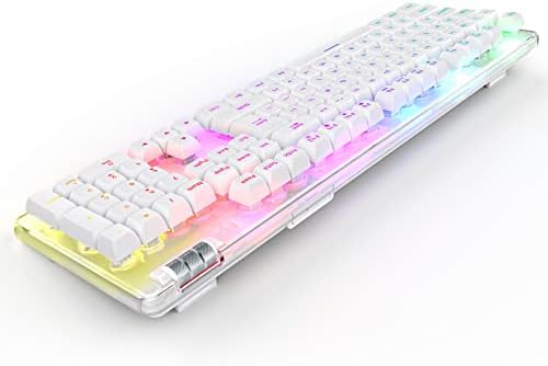Комбинирана Детска Клавиатура и мишка K10, Прозрачен Корпус, Клавиатура с подсветка RGB и химикалка клавиатура