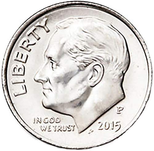Монетен двор на САЩ, публикуван в обращение през 2015 г., P BU Roosevelt Dime Choice